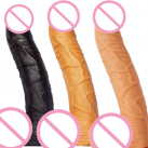 Реалистичный огромный фаллоимитатор X-Large, 1 кг, цвет черный photo 1