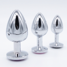 Анальные пробки из нержавеющей стали - 3 шт./компл.  photo 6