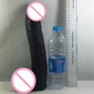 Реалістичний фалоімітатор Zcz WQ151, колір чорний, 32 х 0.6 см, 1.1 кг photo 2