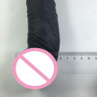 Реалістичний фалоімітатор Zcz WQ151, колір чорний, 32 х 0.6 см, 1.1 кг photo 6