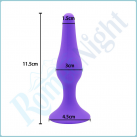 Силиконовые анальные пробки разных форм RomeoNight (3 Шт./лот)  photo 5