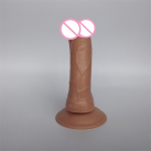 Двойной фаллоимитатор на присоске, цвет телесный, диаметр 37 мм и 40 мм photo 6