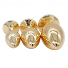 Анальные пробки из нержавеющей стали с кристалами - 3шт. photo 1