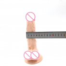 Большой реалистичный фаллоимитатор на присоске, цвет телесный photo 5