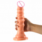 Огромный реалистичный фаллоимитатор Butt Plug, три цвета, 24.2 х 5.1 см photo 2