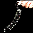 Стеклянный фаллоимитатор с сердцем, прозрачный photo 1