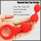 Анальные шарики силиконовые  photo 1