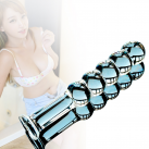 Скляний фалоімітатор, 5 куль photo 2