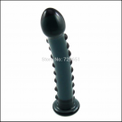 Черный фаллоимитатор из стекла Butt Plug photo 2