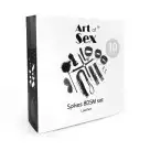 Набір Art of Sex - Spikes BDSM Set Leather, 10 предметів, натуральна шкіра, Чорний photo 5