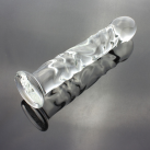 Фалоімітатор скляний з великою головкою 170*33 мм photo 5