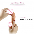 Силиконовый реалистичный фаллоимитатор с 8 режимами вибрации и дистанционным пультом управления photo 5