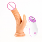 Подвійний силіконовий фалоімітатор із сильною присоскою та вібрацією, 7 режимів photo 3