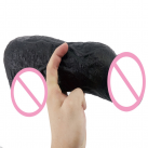 Супер большой силиконовый фаллоимитатор на присоске, цвет черный, 27.5 х 8 см photo 6