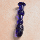 Стеклянный фаллоимитатор, цвет синий photo 4