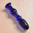 Стеклянный фаллоимитатор, цвет синий photo 5