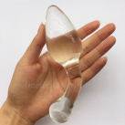 Анальная игрушка стеклянная 142*42 мм  photo 1