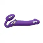 Безремінний страпон з вібрацією Strap-On-Me Vibrating Violet L, діам. 3,7 см, пульт ДК, регульований photo 4