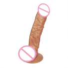 Огромный реалистичный фаллоимитатор из Cyberskin, 23.5 х 5 см photo 2