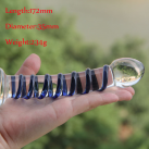 Стеклянный реалистичный фаллоимитатор с изгибом photo 3