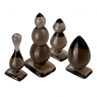 Анальные пробки из кремния, 4 шт. photo 2