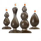 Анальные пробки из кремния, 4 шт. photo 4