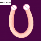 Фаллоимитатор. Реалистичный. Двойной. Силикон. 57 см. photo 4