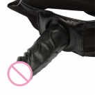 Черные блестящие трусики ST425 с фаллосом photo 4