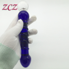 Стеклянный фаллоимитатор DX254, цвет синий photo 2