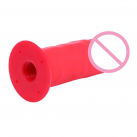 Красный страпон с реалистичным фаллосом photo 5