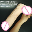 Великий реалістичний фалоімітатор із силікону на присосці, 265 х 68 мм photo 2