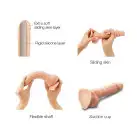 Реалистичный фаллоимитатор Strap-On-Me Sliding Skin Realistic Dildo Vanille - L, эффект подвижной photo 2