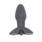 Черный силиконовый анальный вибратор photo 2