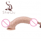 Реалістичний фалоімітатор O61227 із силікону на присосці, водонепроникний photo 1