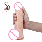 Реалістичний фалоімітатор O61227 із силікону на присосці, водонепроникний photo 2