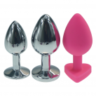 Рельефные анальные пробки из стали photo 5