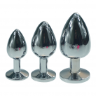Рельефные анальные пробки из стали photo 3