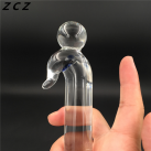  Фаллоимитатор стеклянный анальный ZCZ pyrex  photo 1