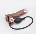 Большой реалистичный фаллоимитатор на присоске из гибкого силикона, два цвета photo 4