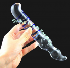 Стеклянный фаллоимитатор со спиралью photo 2