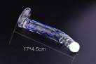 Стеклянный фаллоимитатор, 17*4.5 см photo 2