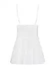 Сатиновий пеньюар із мереживом Obsessive 810-BAB-2 babydoll & thong S/M, білий, пеньюар, танга photo 4