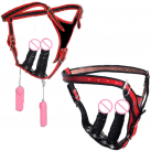  Фаллоимитатор + Анальный Плагин на ремне с вибрацией photo 2