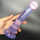 Гелевый фаллоимитатор на присоске 19.5 см  photo 2