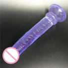 Гелевый фаллоимитатор на присоске 19.5 см  photo 3