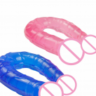 Двойной фаллоимитатор из силикона, 13 х 3 см photo 1