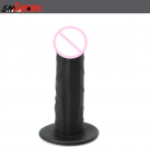 Черный силиконовый фаллоимитатор, 145*35 мм photo 3