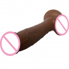 Фаллоимитатор реалистичный коричневый 23.5 см  photo 1