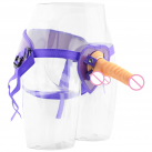 Силиконовый большой дилдо на ремешках photo 3