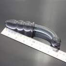 Стеклянная анальная пробка с шариками photo 3